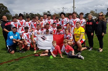 Malta Heritage U16s v FIRLA Team Photo (Photo : Steve Montgomery / OurFootyTeam.com)