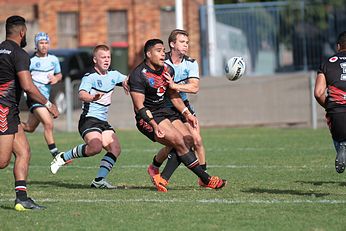 NSWRL Jersey Flegg Cup Trial Cronulla - Sutherland Sharks v Junior Warriors u20s Action (Photo : steve montgomery / OurFootyTeam.com)