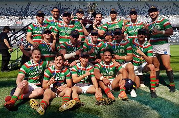 The SOUTH SYDNEY RABGBITOH'S 2019 NSWRL Jersey Flegg Cup Champions (Photo : Steve Montgomery / OurFootyTeam.com)