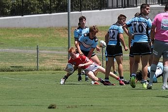 2019 NSWRL Harold Matthews Cup Rnd 1 SHARKS v STEELERS 16s Action (Photo : steve montgomery / OurFootyTeam.com)