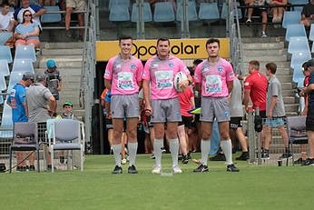 Zac Pitkethley, Michael Ford & Ethan Rix Referee's - NSWRL Harold Matthews Cup Rnd 1 Cronulla - Sutherland Sharks v Illawarra Steelers (Photo : steve montgomery / OurFootyTeam.com)