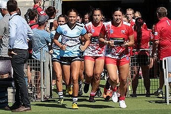 Tarsha Gale Cup Cronulla Sharks v Illawarra Steelers U18 Tarsha Gale Cup u18 Girls Rugby League Rnd 1 Action (Photo : steve montgomery / OurFootyTeam.com)