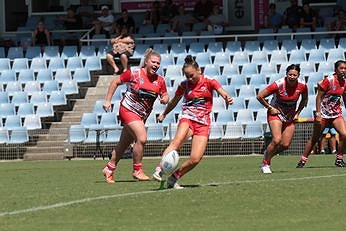 Tarsha Gale Cup Cronulla Sharks v Illawarra Steelers U18 Tarsha Gale Cup u18 Girls Rugby League Rnd 1 Action (Photo : steve montgomery / OurFootyTeam.com)