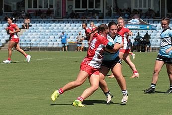 Illawarra Steelers v Cronulla - Sutherland Sharks Tarsha Gale Cup u18 Girls Rugby League Action (Photo : steve montgomery / OurFootyTeam.com)