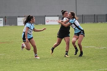 Tarsha Gale Cup ELIMINATION FINALS - Rnd 10 - Penrith PANTHERS v Cronulla Sharks u18 Girls Rugby League Action (Photo : steve montgomery / OurFootyTeam.com)