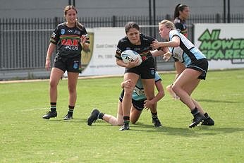 Tarsha Gale Cup ELIMINATION FINALS - Rnd 10 - Penrith PANTHERS v Cronulla Sharks u18 Girls Rugby League Action (Photo : steve montgomery / OurFootyTeam.com)