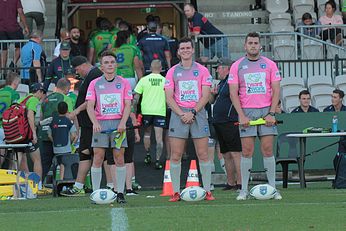 Curtis Robinson, Luke Saldern and Jordan Chidiac - REFEREE'S - SG Ball Cup - SEMI Finals Central Coast ROOSTERS v Canberra RAIDERS (Photo : steve montgomery / OurFootyTeam.com) 