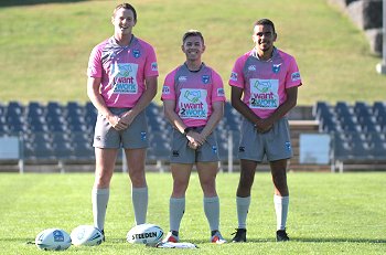 Cody Simmons, Blake Williams and Bailey Collins - REFEREE'S - Harold Matthews Cup - Preliminary Finals South Sydney RABBBITOH's v Canterbury-Bankstown BULLDOGS (Photo : Steve Montgomery / OurFootyTeam.com)