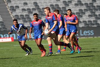 Newcastle KNIGHTS v Canterbury-Bankstown BULLDOGS Harold Matthews Grand Final ACTION (Photo : Steve Montgomery / OurFootyTeam.com) 