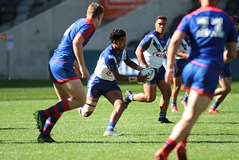 NSWRL GRAND Final Canterbury-Bankstown BULLDOGS v Newcastle Knights U16 Harold Matthews Cup Action (Photo : Steve Montgomery / OurFootyTeam.com)