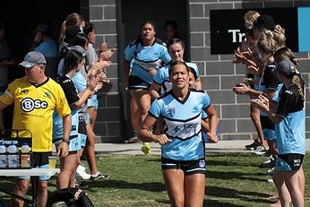 Tarsha Gale Cup Cronulla Sharks v St. George Dragons Womans Rugby League Rnd 2 Action (Photo : steve montgomery / OurFootyTeam.com)