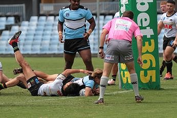 Tom DeMeio scores a try from dummy half - NSWRL SG Ball Cup Rnd 4 SHARKS v PANTHERS Action (Photo : steve montgomery / OurFootyTeam.com)