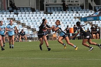 Cronulla Sharks v Penrith Panthers 2019 U18 Tarsha Gale Cup 1st Half Action (Photo : steve montgomery / OurFootyTeam.com)