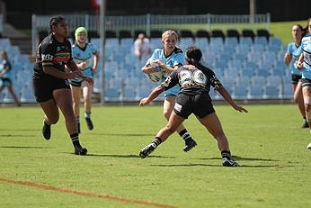 Cronulla Sharks v Penrith Panthers 2019 U18 Tarsha Gale Cup 1st Half Action (Photo : steve montgomery / OurFootyTeam.com)