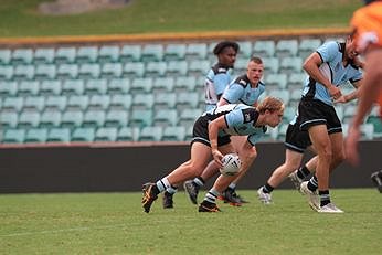 Balmain TIGERS v Cronulla - Sutherland SHARKS SG Ball Cup U 18s Action (Photo : steve montgomery / OurFootyTeam.com)