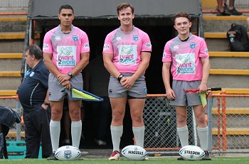 Jordan Chidiac, Daniel Perry & Adam Bennett Referee's - NSWRL Harold Matthews Cup Rnd 5 Balmain TIGERS v Cronulla - Sutherland Sharks (Photo : steve montgomery / OurFootyTeam.com)