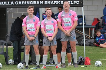 Aaron McGeoch, Blake Williams & Cody Simmons - REFEREE'S - Cronulla Sharks v Newcastle Knights v Cronulla Sharks SG Ball Cup Rnd 6 Match (Photo : Steve Montgomery / OurFootyTeam.com)