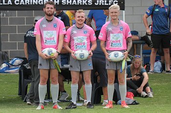 Elijah Fernance, James Leane & Jeremy Framke - REFEREE'S - Harold Matthews Cup Rnd 6 Cronulla Sharks v Newcastle Knights (Photo : steve montgomery / OurFootyTeam.com)