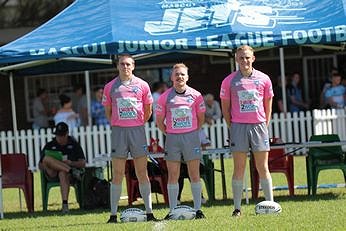 Darcy Hind, James Leane and David Hughes - REFEREE'S - Harold Matthews Cup Rnd 9 St. George Dragons v Cronulla Sharks (Photo : steve montgomery / OurFootyTeam.com)