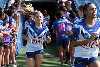 Canterbury-Bankstown BULLDOGS v Cronulla Sharks Tarsha Gale Cup u18 Girls Rugby League Rnd 9 Action (Photo : steve montgomery / OurFootyTeam.com)