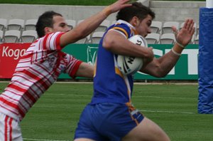 Simon Maslanka breaks thru - Arrive alive Cup aCTioN - Marist Kogarah v Kiama HS (Photo's : ourfooty media)