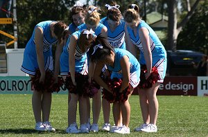 The Hills SHS CHEERLEADERS at the Arrive alive Cup (Photo : ourfootymedia)