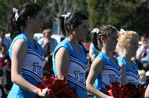 The Hills SHS CHEERLEADERS at the Arrive alive Cup (Photo : ourfootymedia)