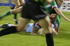 Rat Attack, Nick deives on for a needed try - De la Salle Vs Gymea Gorilla's Rnd 3 at Shark Park ( Photo : ourfooty media)
