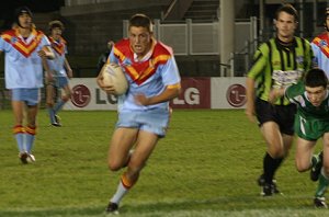 Dion Beattie on the burst - De la Salle Vs Gymea Gorilla's Rnd 3 at Shark Park ( Photo : ourfooty media)