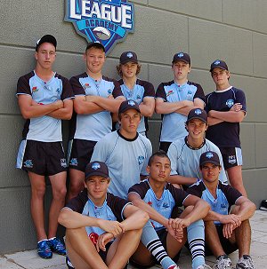 Cronulla Sahrks U15 Dev players at the NSWRL academy 