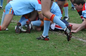 Roosters draw 1st blood - Menai Roosters Vs De la Salle U 15A's (Photo : ourfooty media)