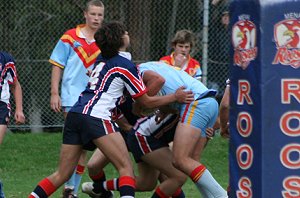 Roosters were good in defence - Menai Roosters Vs De la Salle U 15A's (Photo : ourfooty media)