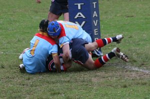 Gr8 D by De la, held up in goal - Menai Roosters Vs De la Salle U 15A's (Photo : ourfooty media)
