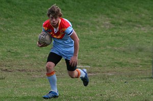 Monty had a good 1st game back - Menai Roosters Vs De la Salle U 15A's (Photo : ourfooty media)