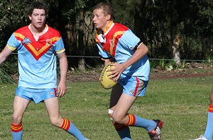 De La Salle Vs Engadine Dragons U 15a's Rnd 17 action ( Photo : ourfooty media ) 