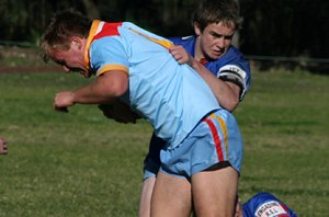De La Salle Vs Engadine Dragons U 15a's Rnd 17 action ( Photo : ourfooty media ) 