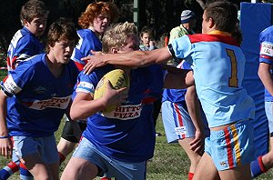 De La Salle Vs Engadine Dragons U 15a's Rnd 17 action ( Photo : ourfooty media ) 
