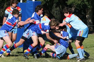 De La Salle Vs Engadine Dragons U 15a's Rnd 17 action ( Photo : ourfooty media ) 