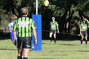 De La Salle Vs Engadine Dragons U 15a's Rnd 17 action ( Photo : ourfooty media ) 