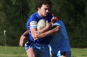 De La Salle Vs Engadine Dragons U 15a's Rnd 17 action ( Photo : ourfooty media ) 