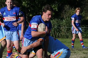 De La Salle Vs Engadine Dragons U 15a's Rnd 17 action ( Photo : ourfooty media ) 