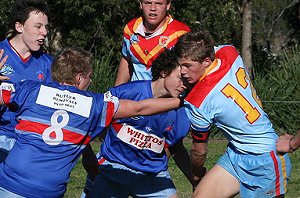 De La Salle Vs Engadine Dragons U 15a's Rnd 17 action ( Photo : ourfooty media ) 