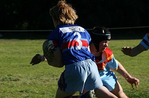 De La Salle Vs Engadine Dragons U 15a's Rnd 17 action ( Photo : ourfooty media ) 
