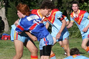 De La Salle Vs Engadine Dragons U 15a's Rnd 17 action ( Photo : ourfooty media ) 