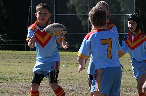 De La Salle Vs Yarrawarra Tigers U 8B's action (Photo's : ourfooty media) 