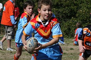 De La Salle Vs Yarrawarra Tigers U 8B's action (Photo's : ourfooty media) 