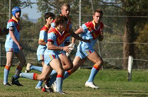 Reece Davidson running well U15A's Roosters Vs De La Salle (Photo : ourfooty media)