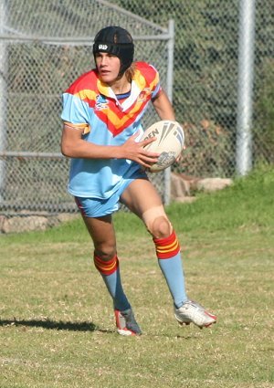 Mr. Reliable De La's fullback Aaron Faulkner U15A's Roosters Vs De La Salle (Photo : ourfooty media)