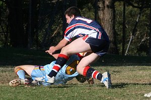 Tommy runs all the way - U15A's Roosters Vs De La Salle (Photo : ourfooty media)