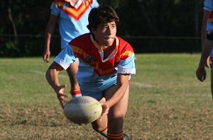 Jesse Faye runs from dummy - De la Salle Vs Aquinas Colts Rnd 9 (Photo : ourfooty media)
